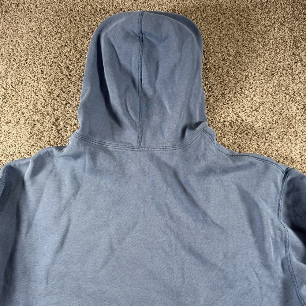 Nike Sweater Men XL Powder Blue Pullover Thrashed Hoodie Grunge Streetwear Baggy